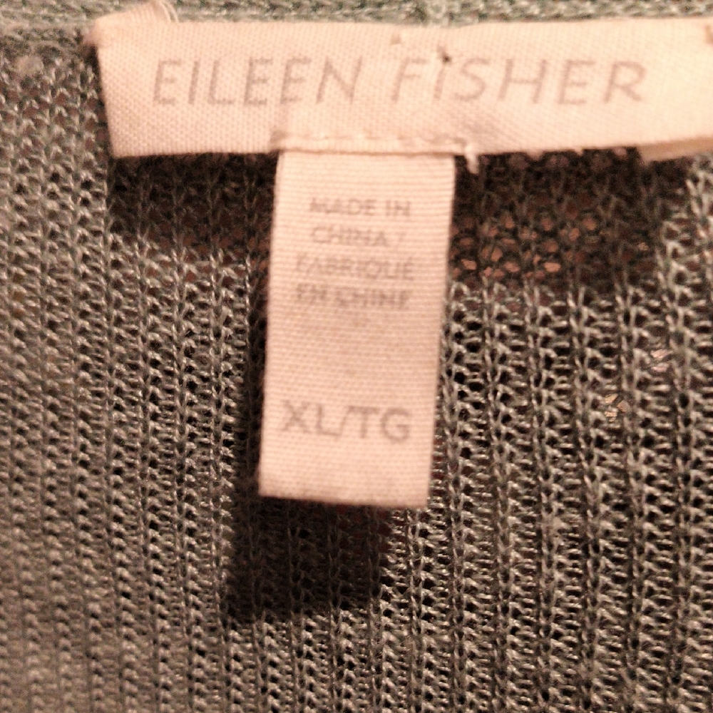 FINAL PRICE Eileen Fisher Sage Green Knit Sweater Size XL - Picture 1 of 6